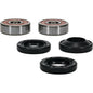 Pivot Works premium drive wheel bearing kit 22-51072P with multiple bearings and components for motorcycle wheel assembly.