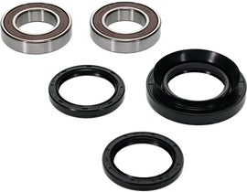 Pivot Works premium drive wheel bearing kit 22-51122P with various bearings and components for motorcycle wheel maintenance.