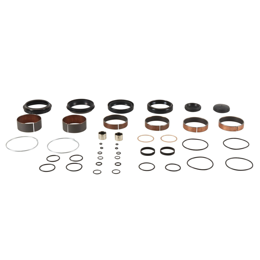 Pivot Works suspension seal and bushing kit for forks, featuring durable components for optimal motorcycle suspension performance.