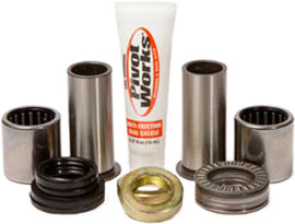 Pivot Works Swingarm Kit 52-0034 for motorcycle suspension, showing the assembled black swingarm components.