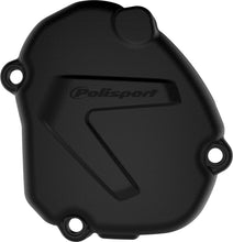 Load image into Gallery viewer, Polisport Plastics black ignition cover protector body part for motorcycle, model 64-0852B, shown in the image.