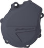 Blue Polisport Plastics ignition cover protector for motorcycle, made of durable body plastic, part number 64-0837U.