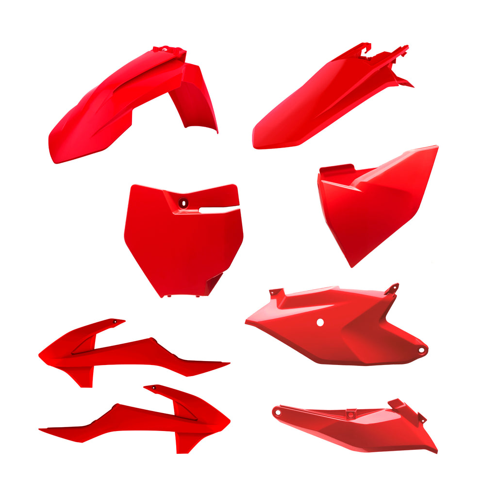 Polisport Plastics plastic body kit for Gas 64-91084 motorcycle, featuring durable black body panels and streamlined design.