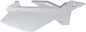 Polisport Plastics white side number plate body for motorcycles, with product code 64-69030, shown in the image.