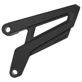 Polisport Plastics black front sprocket protector for Yamaha, featuring durable plastic construction and precise fit.