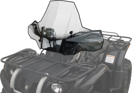 Powermadd Cobra ATV windshield with ProTek cut quick mount, clear windscreen for ATV protection and visibility.