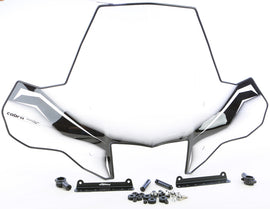 Powermadd Cobra ATV windshield with standard mounting, clear windscreen for ATV protection, part number 56-57010