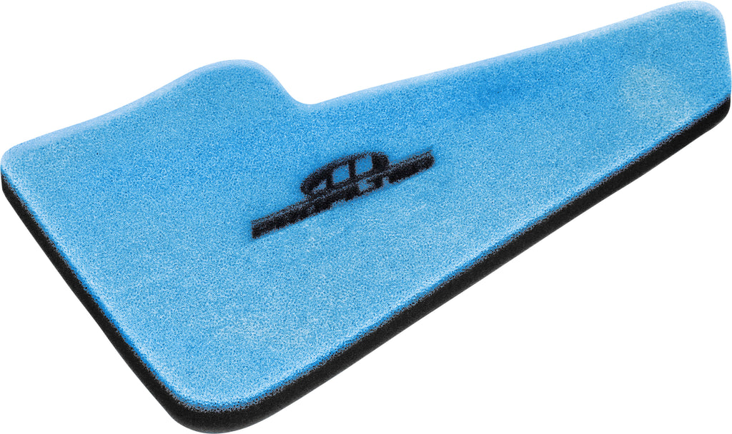 Pro Filter air filter ready to use, pre-oiled, for optimal performance, showing a clean, rectangular filter with pleated design.