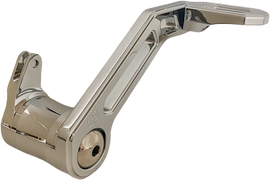 Pro-One Performance T-Rex Shorty Brake Arm in chrome for 2014-2022 Touring motorcycle foot controls, part number 812-02139.