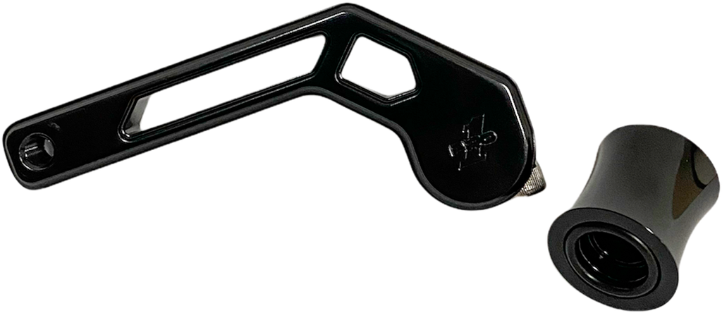 Pro-One Performance T-Rex Shorty Shifter Arm in black for Harley Touring models 2014-2022, foot control accessory.