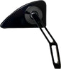 Pro-One Performance Mini TD V2 right cut stem mirror in black, motorcycle mirror with sleek design and durable finish