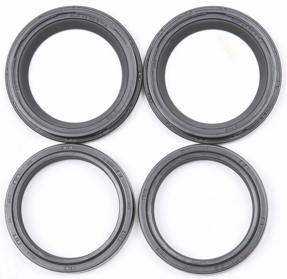 ProX Racing Parts fork seal and wiper kit for Honda, Kawasaki, Suzuki, Yamaha motorcycle suspension, 46x58x9.5 size.
