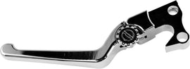 Chrome PSR Anthem adjustable lever set for 14-16 hydro clutch, motorcycle clutch levers with ergonomic design.