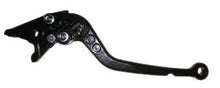 Load image into Gallery viewer, Black PSR Click 'N Roll clutch lever for motorcycles, showing the sleek, ergonomic design with branding details.