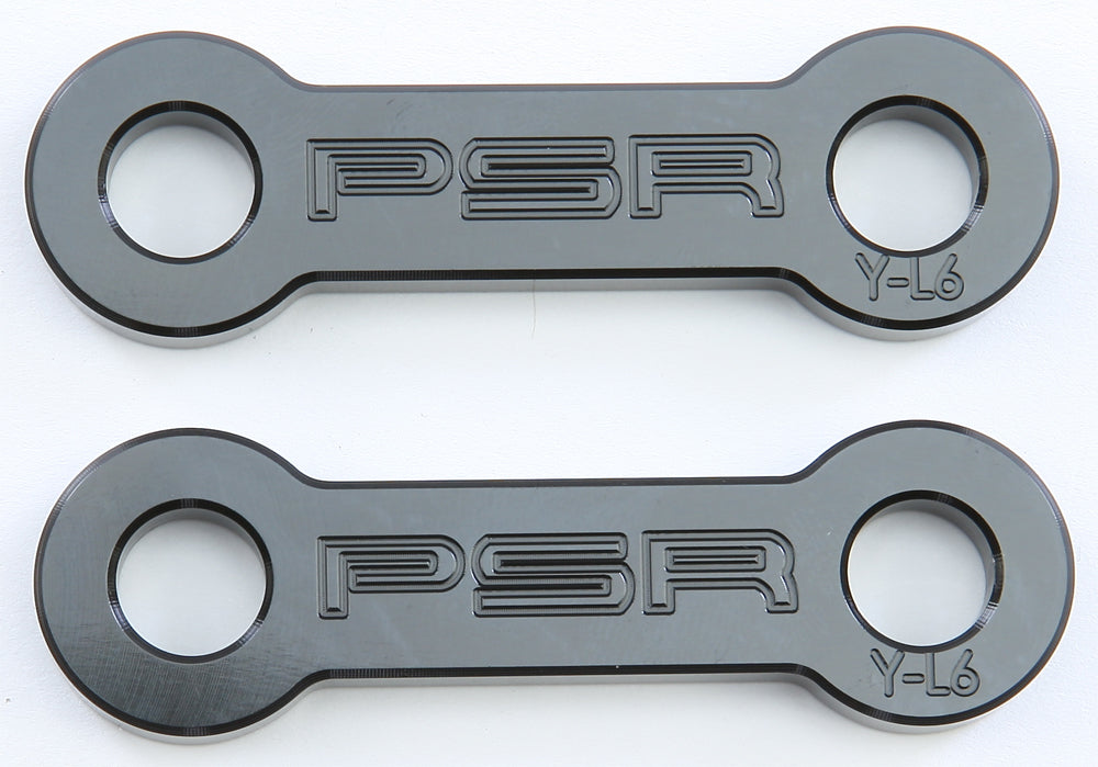 Black PSR suspension lowering link with 1.25-inch drop, designed for improved stance and handling in automotive applications.