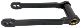 Black PSR suspension lowering link with 2.5/4.5 inch drop for Suzuki vehicles, designed to improve ride height and handling.