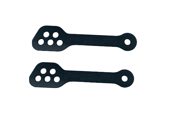 Black PSR lowering link for suspension, model 581-3761BK, shown in the image with a focus on the durable metal construction.