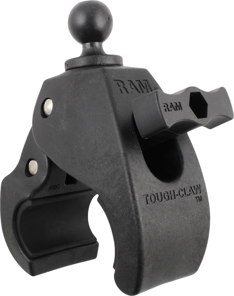 Ram Large Tough-Claw accessory with 1-inch rubber ball attachment, designed for durable mounting and secure grip.