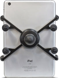 Ram X-Grip II small tablet holder with 1-inch ball mount, versatile accessories for secure tablet mounting.