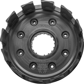 Rekluse clutch basket Hon 156-0666, a durable motorcycle clutch component with intricate metal design for enhanced performance.