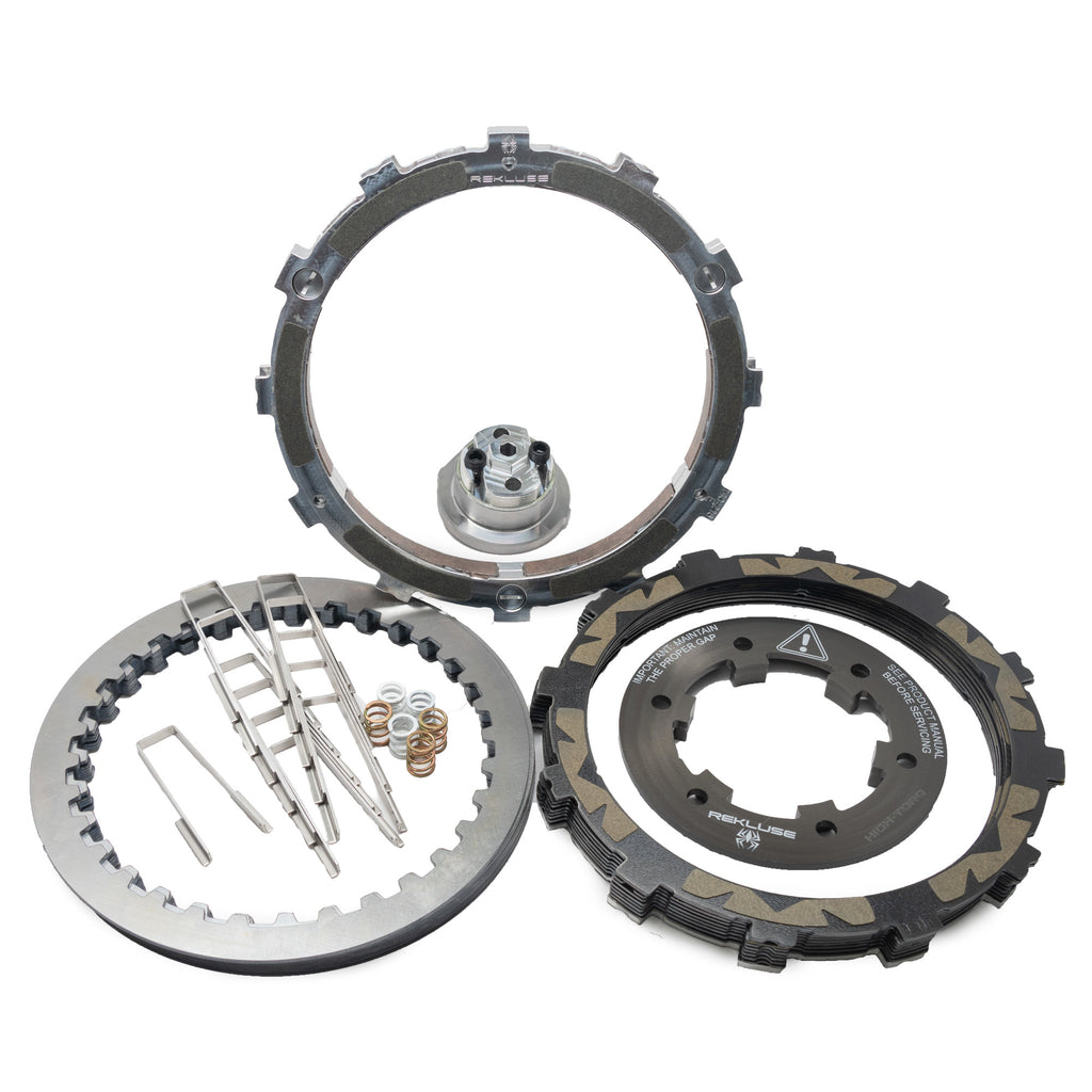 Rekluse Radius X Hydraulic Clutch for Harley Davidson CVO 2007-2012 and 2014-2016, black clutch with brand logo