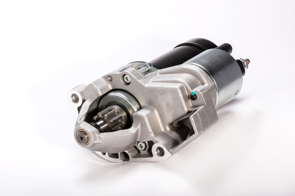 Ricks Motorsport Electric starter motor model 27-61801, compact and durable for motorcycle or off-road vehicle applications.