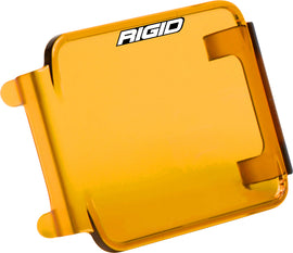 RIGID Industries D-Series light cover in amber color, designed to fit RIGID D-Series LED lights for added protection and style.
