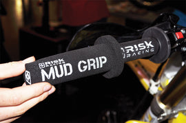 Risk Racing Mud Grips 05-1040 for dirt bikes, featuring textured rubber for enhanced grip and control on rough terrain.