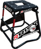 Risk Racing A.T.S. Moto Stand adjustable top lift for motorcycles, sturdy black stand with height adjustment for maintenance.