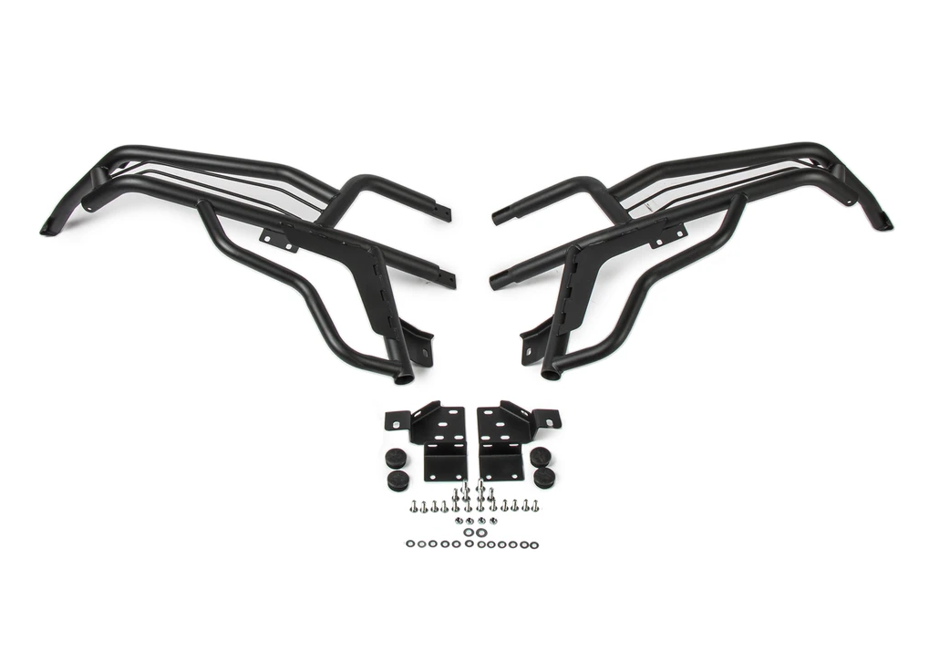 RIVAL POWERSPORTS USA front bumper body part for off-road vehicles, shown in black with mounting brackets on a white background