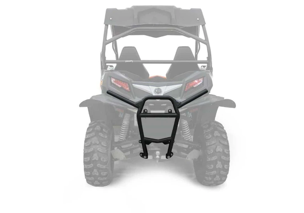 RIVAL POWERSPORTS USA rear bumper body part, black metal design with mounting brackets for off-road vehicle.