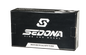 Sedona Tube 3.60/4.10-14 with TR-4 valve stem, designed for motorcycle or scooter tires, in black.