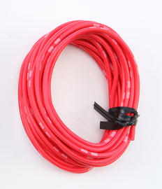 Red Shindy electrical wiring cable, 14A/12V, 13 feet long for electrical projects, with durable insulation and flexible design.
