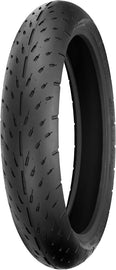 Shinko 003 Stealth front motorcycle tire, 120/60ZR17 55W radial, shown mounted on a wheel with tread pattern visible.