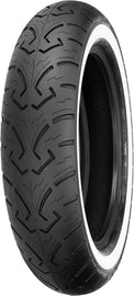 Shinko 250 Series front motorcycle tire with white wall, MT90-16 size, bias ply construction, 73H load rating, model 87-4101