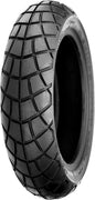 Shinko 428 Series front/rear motorcycle tire, 130/70-12 56J bias tire with tread pattern for street and trail riding.