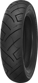 Shinko Tire 777 Cruiser HD rear tire, 150/80B16 size, bias ply, black rubber with tread pattern for motorcycle cruising.