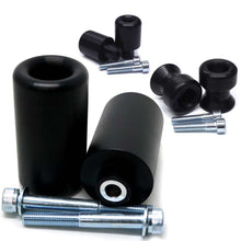 Load image into Gallery viewer, Shogun Industries Complete Slider Kit in black for body modification, featuring metal sliders and mounting hardware.