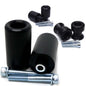 Shogun Industries Complete Slider Kit in black for body modification, featuring metal sliders and mounting hardware.
