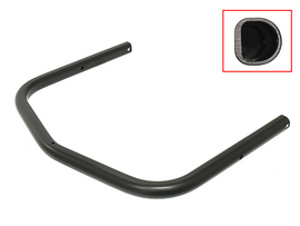 SP1 rear bumper body part, model 44-52040, showing the sleek black finish and mounting details for vehicle enhancement.