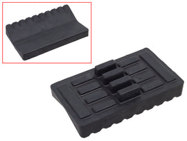 SP1 Ski Rubber Stopper A/C 15-21804 body part, black rubber component with textured surface for ski equipment.