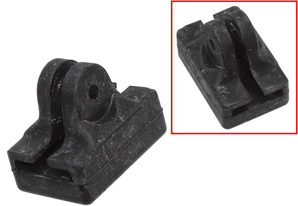 SP1 SP1 Slide Rail Bumper Pad S-D 54-41775 attached to a vehicle body component, showing the bumper pad's protective design.