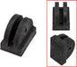 SP1 Slide Rail Bumper S-D 54-41776 mounted on vehicle body, showing its black protective design and installation details.