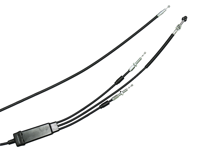 SP1 throttle cable for A/C control, hydraulic control line, showing the cable and connectors on a white background.