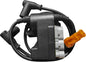 SP1 external S-D coil for electrical applications, shown in black with wiring connections and mounting points.
