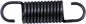 SP1 exhaust spring set, 55.7mm length, 10-pack for motorcycle exhaust systems, durable metal construction.