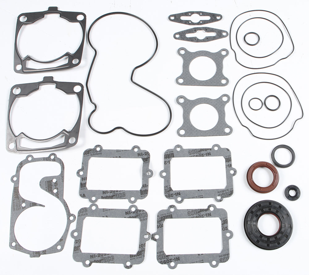 SP1 full gasket set Pol 123-12009 showing a collection of engine gaskets and seals on a white background