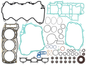 SP1 full gasket set S-D 123-15018 showing multiple rubber and metal gaskets for engine sealing applications