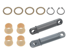 Load image into Gallery viewer, SP1 Bushing and bolt kit for hardware and fittings, featuring black fasteners and fittings for automotive or machinery use.