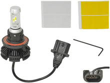 Load image into Gallery viewer, SP1 H13 12V DC LED headlight with 1300/1600 lumens, showcasing its bright illumination and compact design.